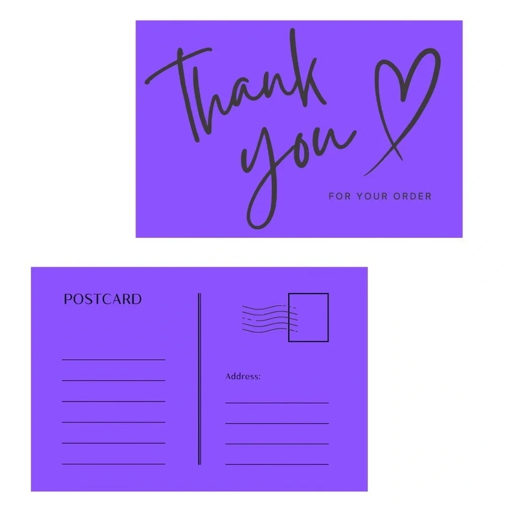Set of 10 Thank You Postcard
